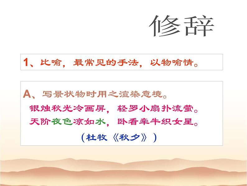 高考语文一轮复习 鉴赏诗歌的表达技巧课件PPT第4页