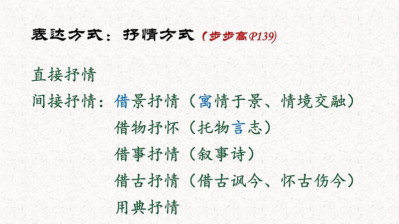 语文新高考 诗歌专题——诗歌表达方式(抒情、描写分析)课件PPT第3页