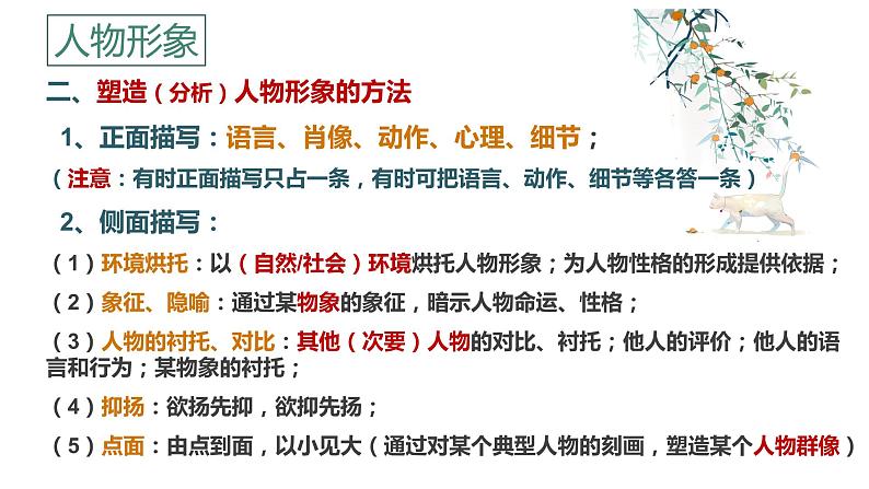 语文新高考 小说鉴赏—分析形象(人物形象与事物形象)课件PPT05