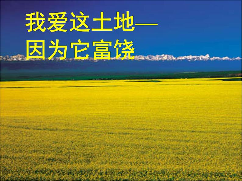 高中语文北师大版必修一1.2《我爱这土地》课件(共63张PPT)第3页