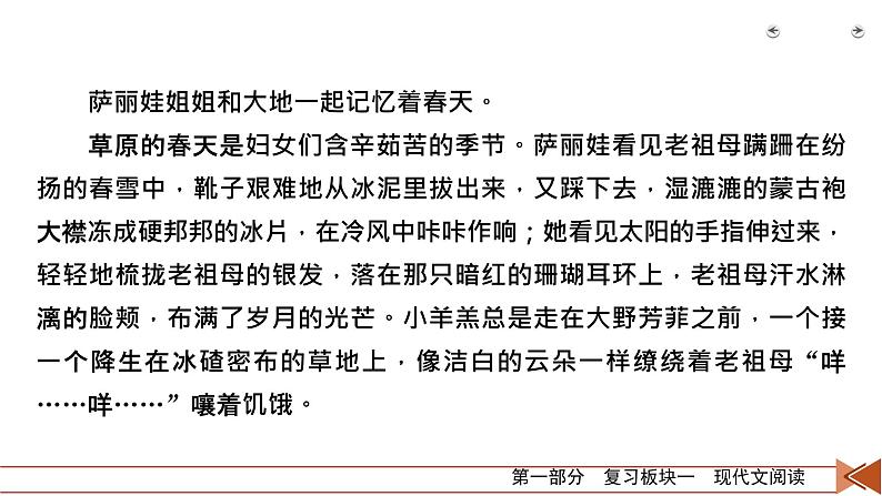 2020-2021学年 高中语文 二轮复习 专题4 散文阅读 分析散文形象 课件(共52页)第8页