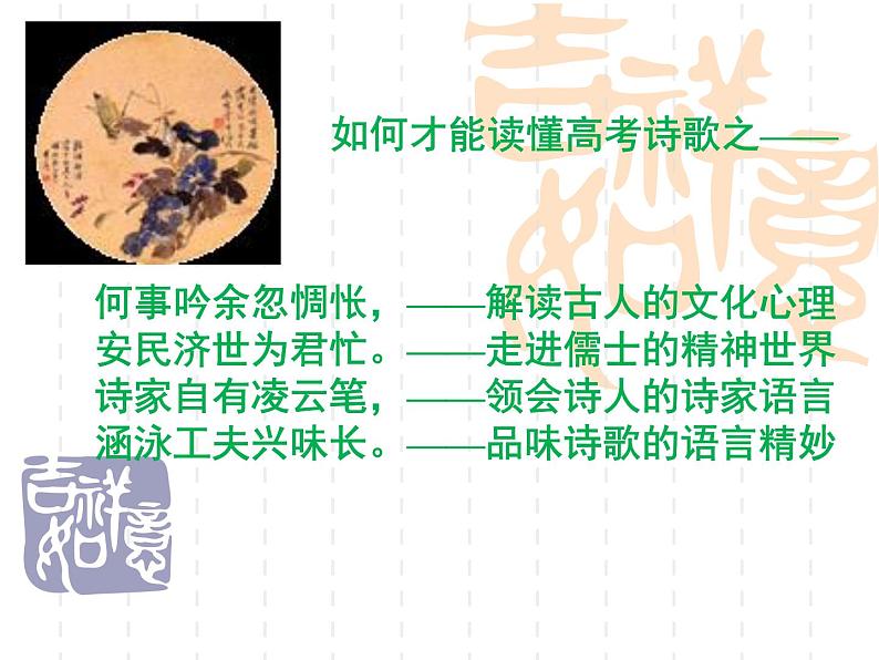 2020-2021学年 高中语文 二轮复习如何读懂古诗词 支架思考 课件58张第7页