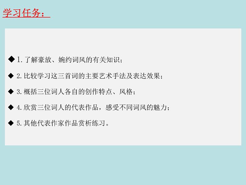 第三单元任务群:《赤壁怀古》《京口北固亭怀古》《声声慢》课件-2021-2022学年统编版(2019)高中语文必修上册02