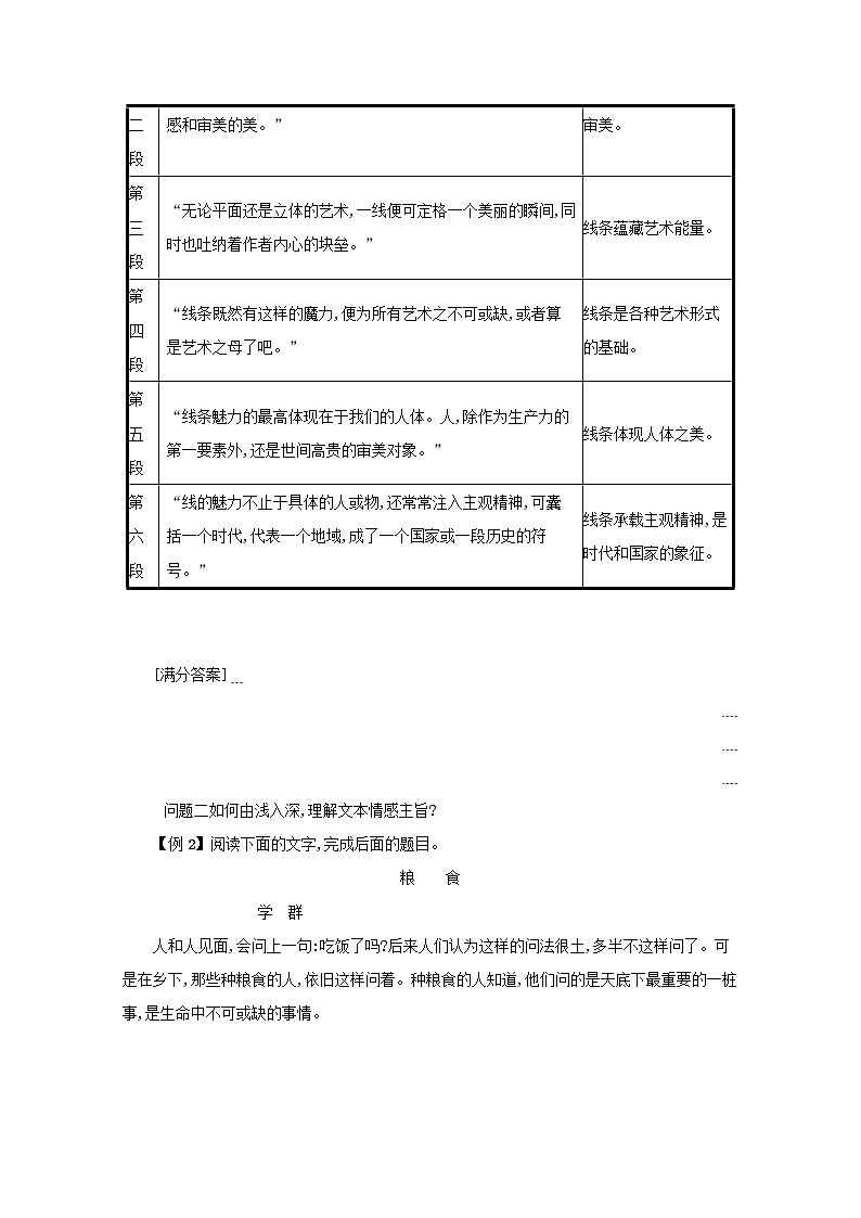 2020-2021学年 高中语文 二轮复习 专题四散文阅读题点3概括内容要点题__因事见理趣格物悟情志 学案第3页