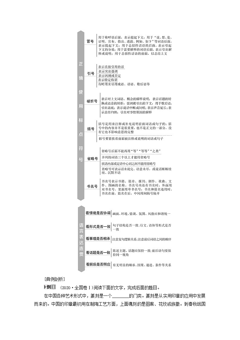2020-2021学年 高中语文 二轮复习 模块7任务组1语段组合型选择题 学案第3页