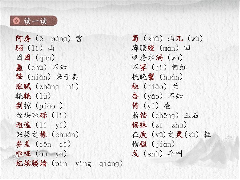 高中语文统编版必修下册 16.阿房宫赋(1) 课件第8页