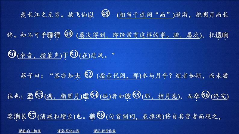 2020-2021学年高中语文部编版必修上册 16.1《赤壁赋》 课件(39张PPT)08