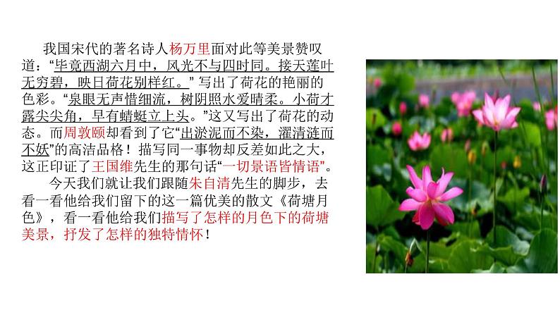 统编版高中语文必修上册-第七单元14.2 荷塘月色 课件16张PPT第2页