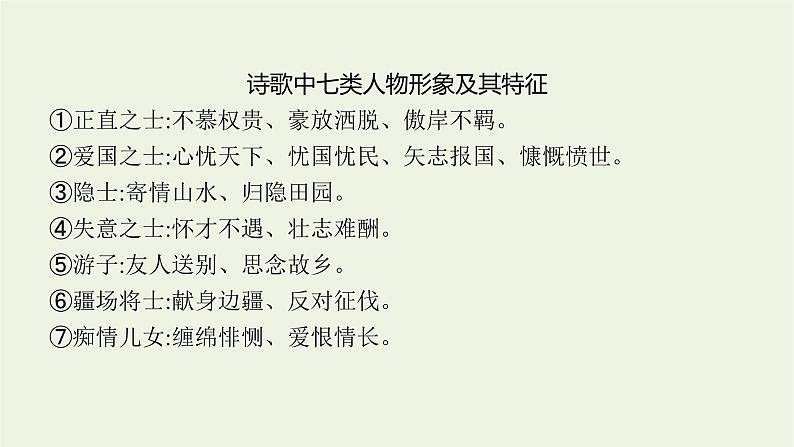 2022届新教材高考语文一轮复习第二部分专题九第二节鉴赏古代诗歌的形象课件新人教版202109262311第5页
