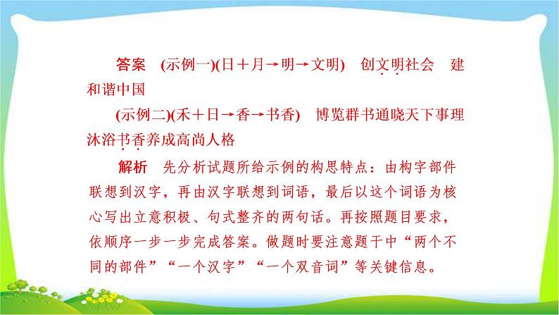 高考语文总复习专题四仿用、选用、变换句式(含修辞)课件PPT08