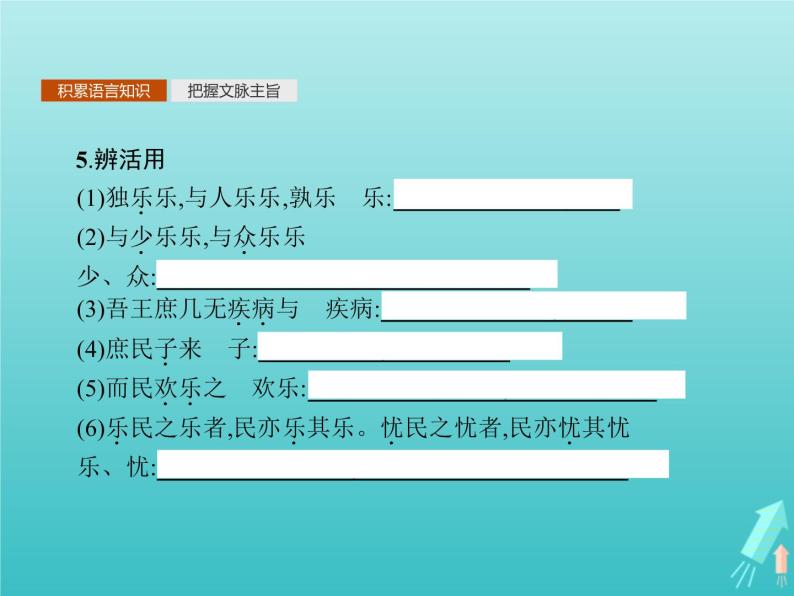 2021_2022学年高中语文第二单元孟子蚜四乐民之乐忧民之忧课件新人教版选修先秦诸子蚜20210916132607