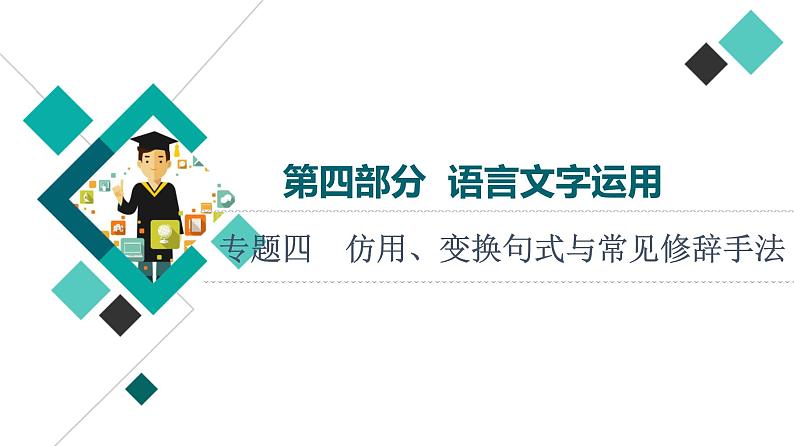 第4部分 专题4 仿用、变换句式与常见修辞手法课件PPT第1页