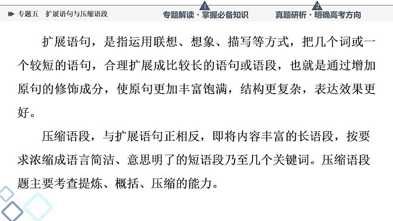 第4部分 专题5 扩展语句与压缩语段课件PPT第3页