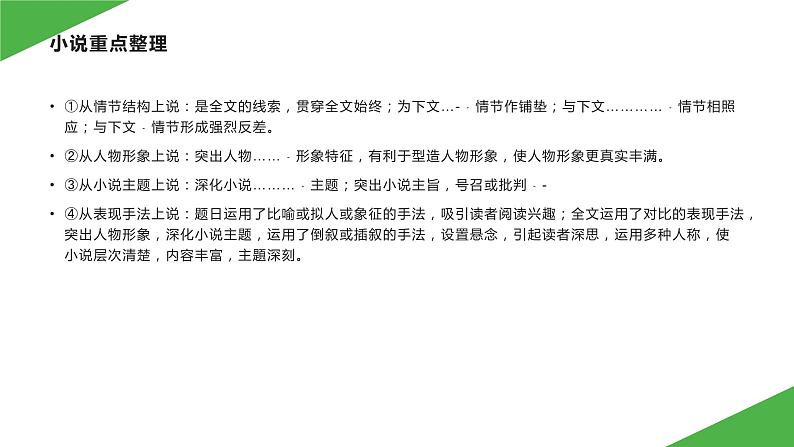 2022届高考专题复习:现代文阅读之如何突破小说阅读课件33张第3页