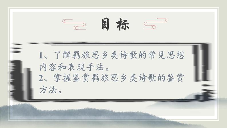 2022届高考专题复习:羁旅思乡诗指导课件20张02