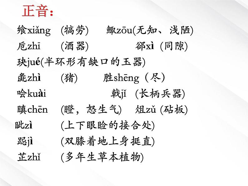 语文:2.6《鸿门宴》课件(新人教版必修1)06