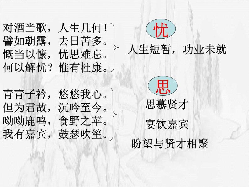 学年高一语文课件：2.7《短歌行》（新人教版必修2）07