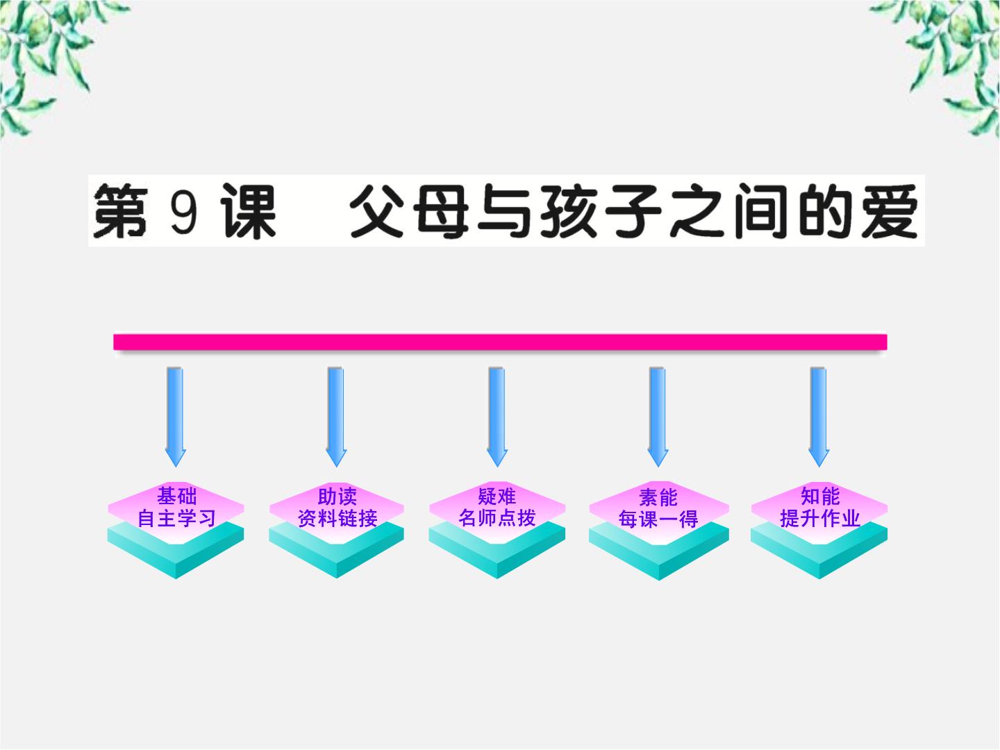 人教版 (新课标)必修四9 父母与孩子之间的爱课文内容ppt课件