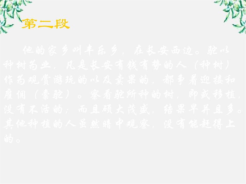 高中语文人教版选修大全:《种树郭橐驼传》课件第5页