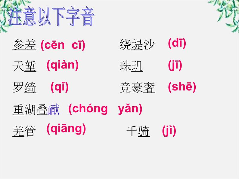 山东省沂水县第一中学高二语文课件:《望海潮》 新人教版必修41080第6页