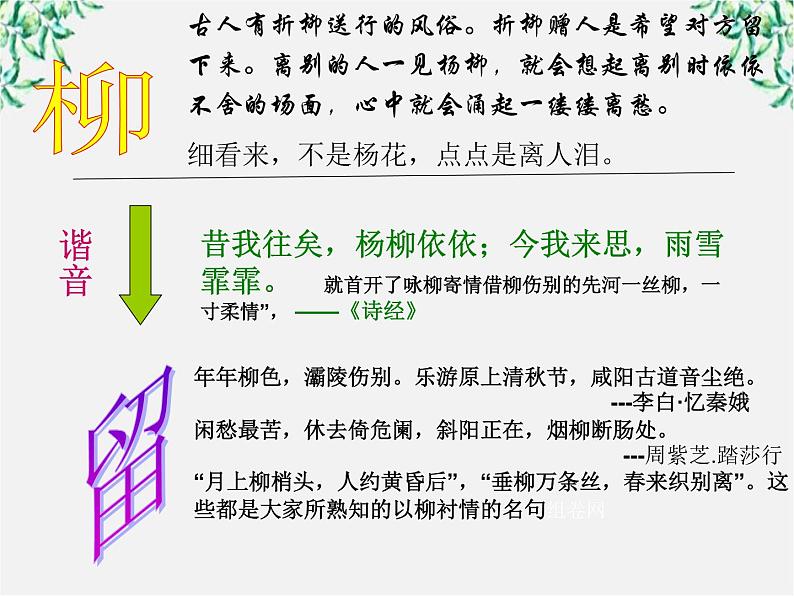 山东省沂水县第一中学高二语文课件:《雨霖铃》 人教版107906