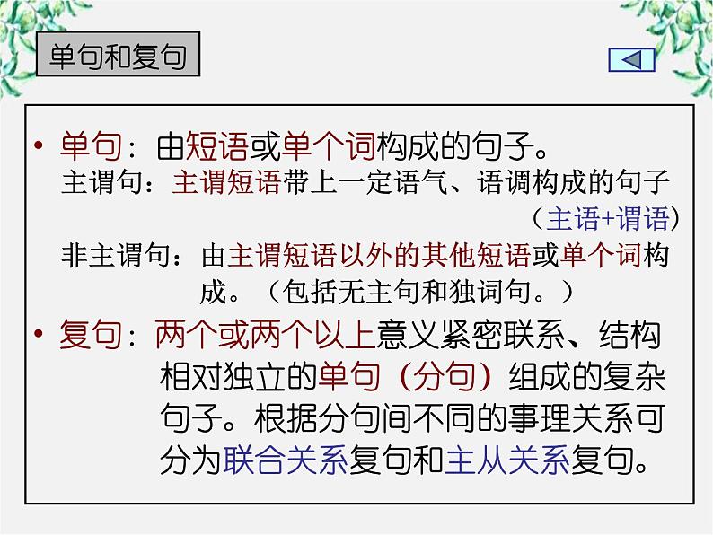 高中语文人教版选修大全:《句子“手牵手”——复句和关联词》课件03