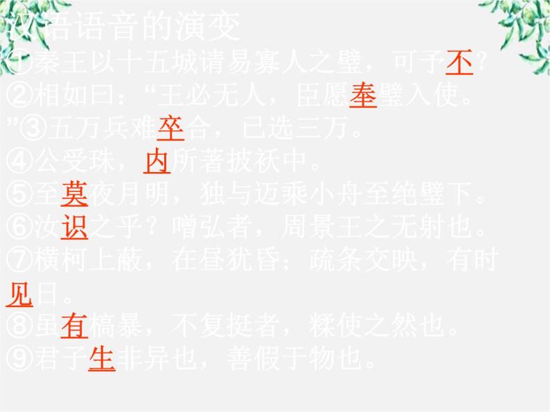 高中语文人教版选修大全：《古今言殊──汉语的昨天和今天》课件202
