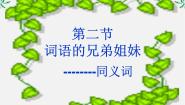 高中语文人教版 (新课标)选修第二节 词语的兄弟姐妹--同义词图文课件ppt
