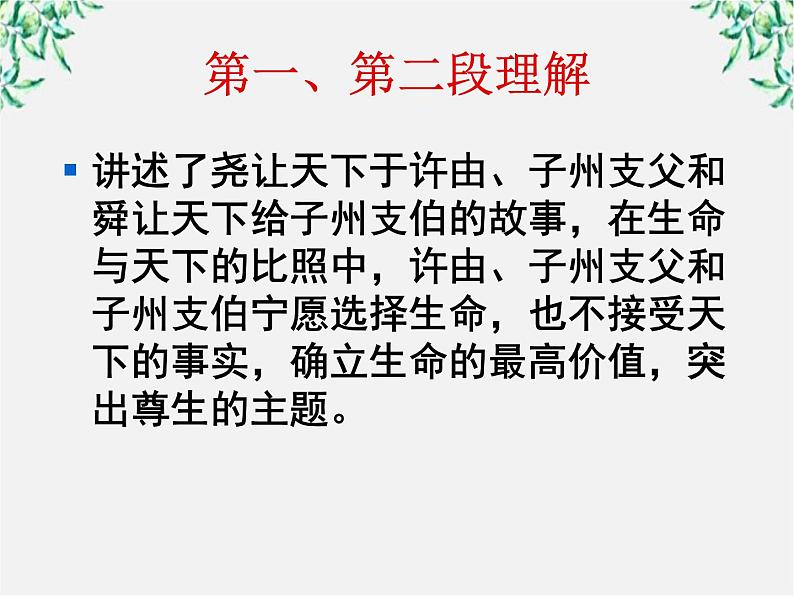 高中语文人教版选修大全:《尊生》ppt课件03