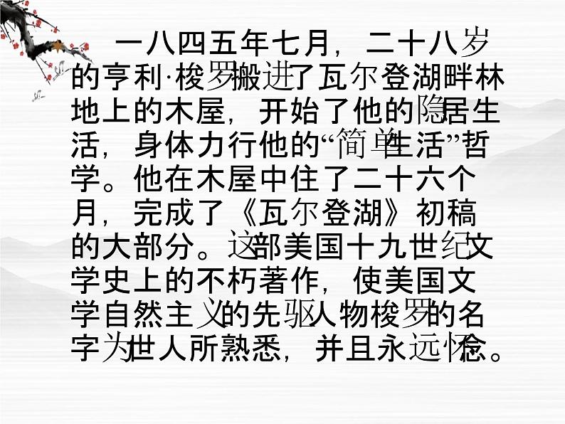 高中语文人教版选修大全:梭罗《寂寞》ppt课件2第5页