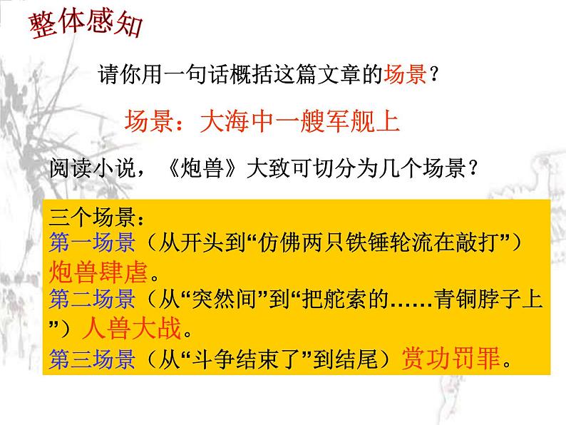 高二语文课件:第2单元《炮兽》课件2(人教版选修《外国小说欣赏》)第8页