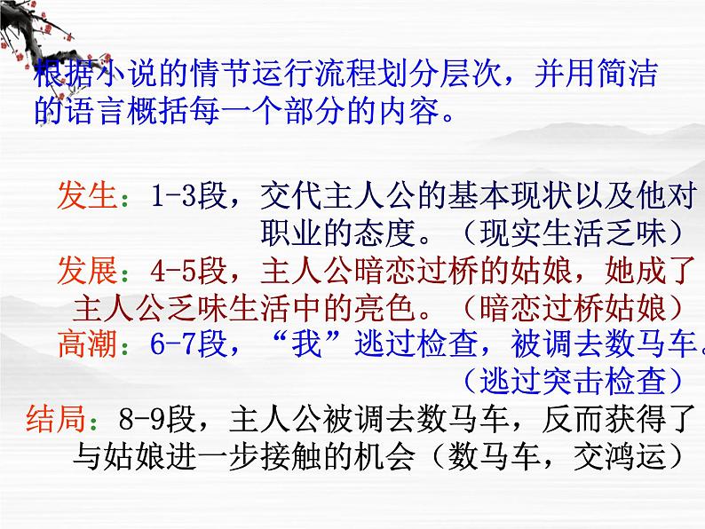 高中语文之《在桥边》3(人教版选修)课件PPT04