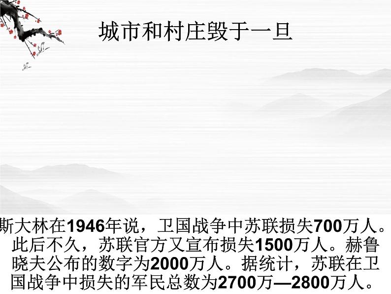 苏教版 必修二 一个人的遭遇课件PPT06