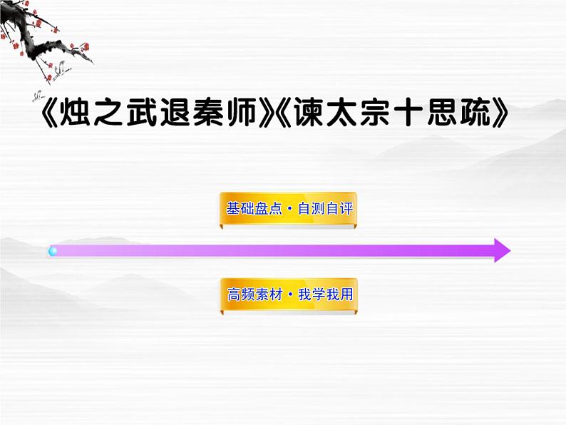 届高三语文一轮复习必修3:《烛之武退秦师》《谏太宗十思疏》课件 苏教版第1页