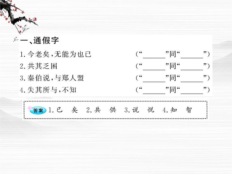 届高三语文一轮复习必修3:《烛之武退秦师》《谏太宗十思疏》课件 苏教版第2页