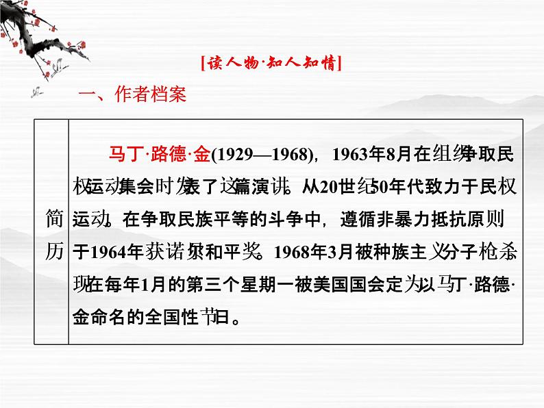 【创新方案】学年高二语文配套同步课件:第一专题 第4课 我有一个梦想(苏教版必修4)2417第8页