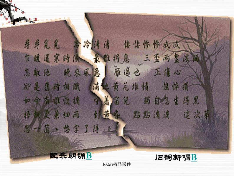 语文:3.2《声声慢》课件(2)(苏教版08版必修4)07