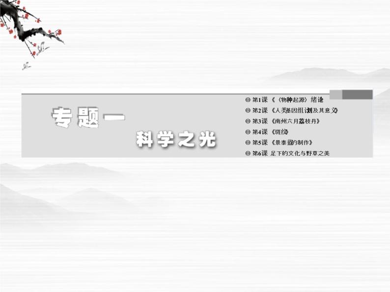 学年高二语文配套课件：专题一  第4课  斑纹（苏教版必修5）296002