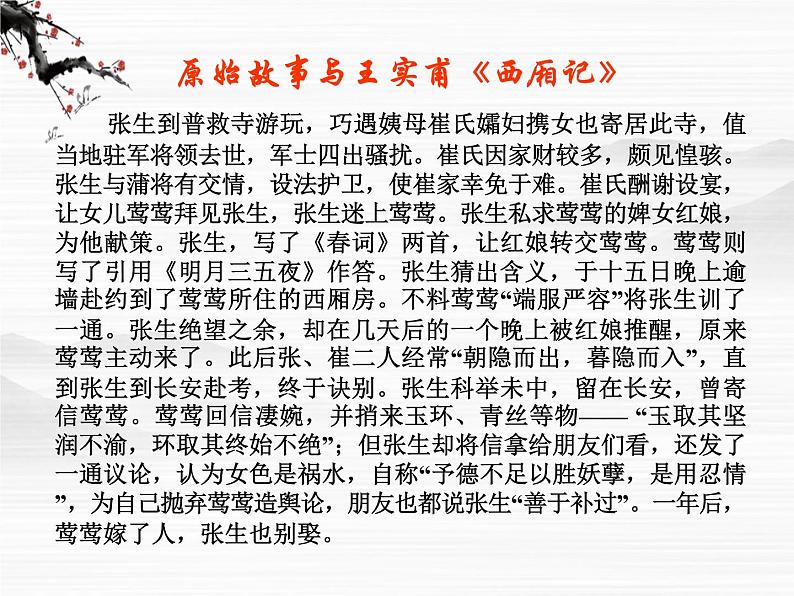 届高二语文同步备课课件:2.2.1《长亭送别》(苏教版必修5)3120第6页