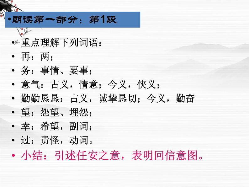 (安徽专用)高中语文:《报任安书》课件5 (苏教版选修《史记》选读)第3页