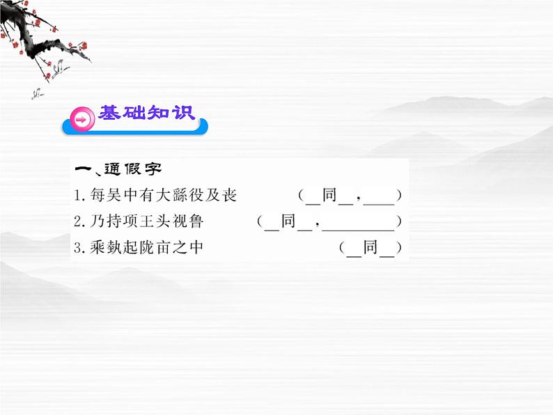 高中语文课时讲练通配套课件:《项羽本纪》(苏教版 史记选读)第2页