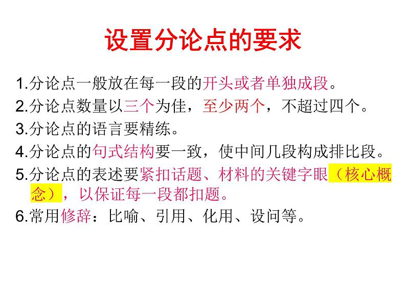 2022届高考专题复习:学会拟分论点(课件22张)第3页