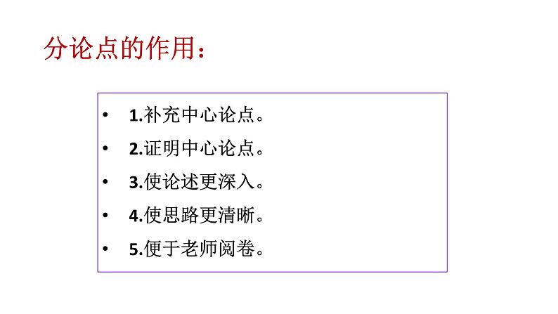 2022届高考议论文写作:设置分论点的目的和标准课件21张第7页
