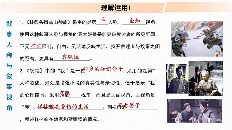 2022届高考专题复习:文学类文本阅读3小说(分析叙事艺术)课件22张06