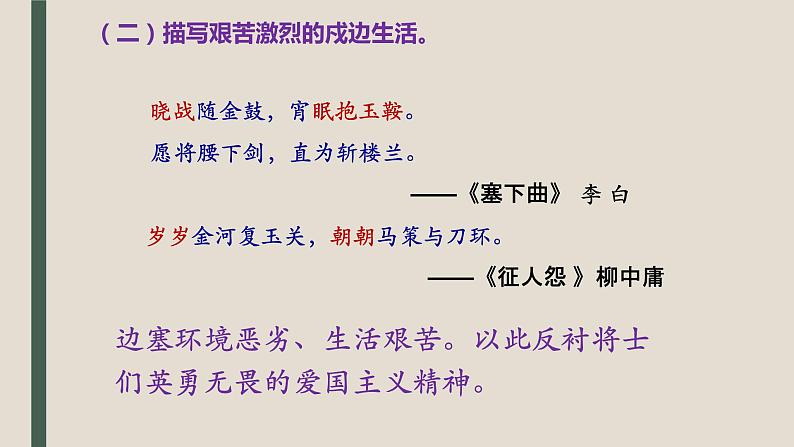 2022届高考复习——边塞征战诗和爱情闺怨诗课件(37张PPT)04