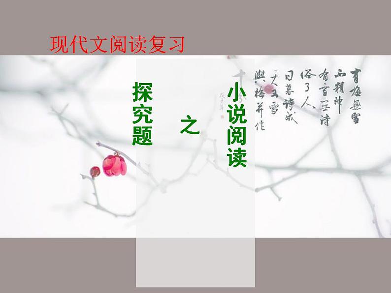 2022届高考语文复习小说探究型题目答题技巧课件(19张PPT)第1页