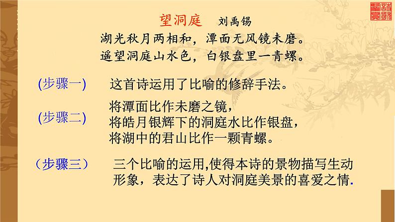 2022届高考语文复习:古代诗歌鉴赏之修辞手法 课件08