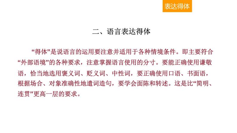 语言文字运用 3-9语言表达简明、得体 课件—2021年高考语文大一轮复习08