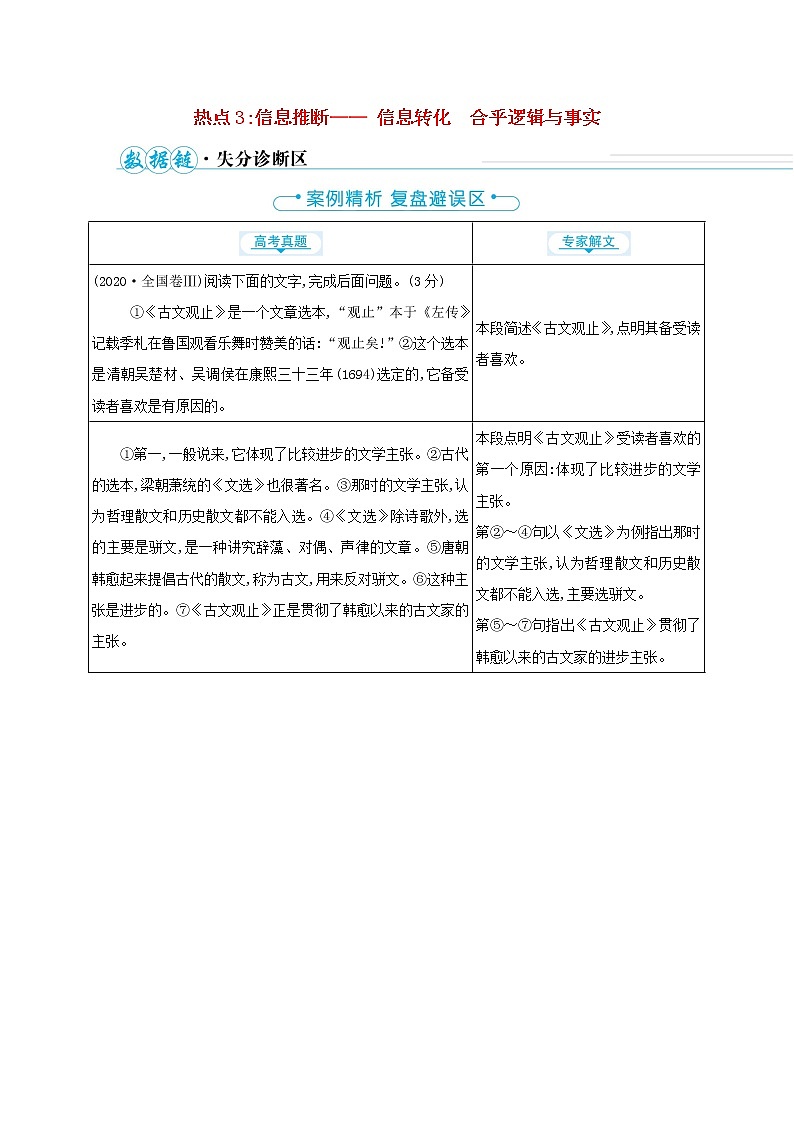 2022高中语文二轮复习教案第1页