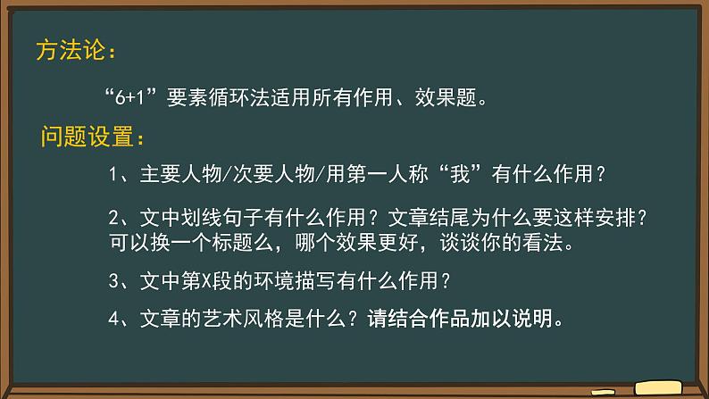 2022届高考小说专题复习:小说题型解析 课件59张第5页
